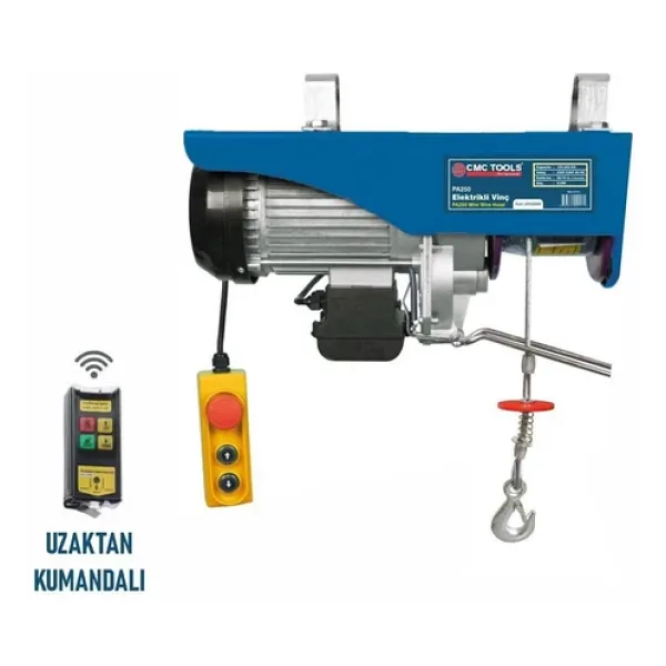 CMC 125-250 KG UZAKTAN KUMANDALI MİNİ ELEKTRİKLİ VİNÇ