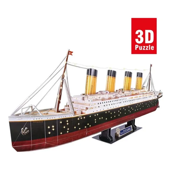 Cubic Fun 3d 266 Parça LED Işıklı Puzzle Titanic