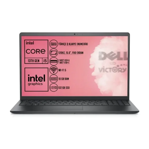 Dell Vostro 3530 N3404PVNB3530 i5-1334U 16 GB 512 GB SSD Iris Xe Graphics 15.6" Full HD Notebook
