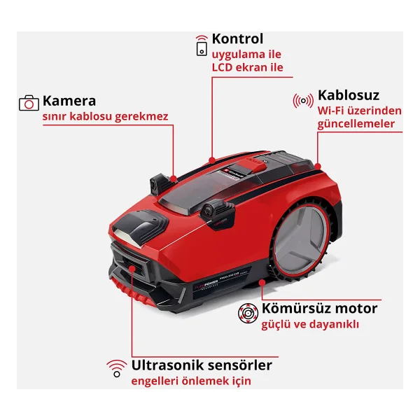 Einhell Freelexo Cam Plus 600 Aküsüz Çim Biçme Robotu