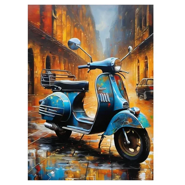 Ekart Scooter Motor Mdf poster 50 cm x 70 cm
