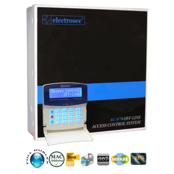 Electrosec AC-074ETH Güvenlik Amaçlı Off-Line ve Online Kartlı Geçiş Sistemi