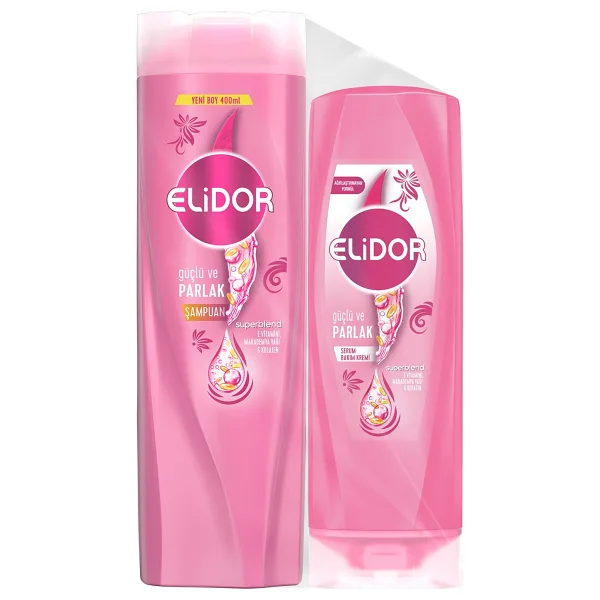 Elidor Superblend Güçlü Ve Parlak Şampuan 400 ml + Serum Bakım Kremi 200 ml