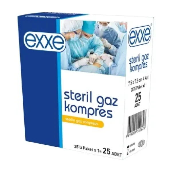 Exxe Steril Gaz Kompres 7,5x7,5 cm 5li - 5 Adet