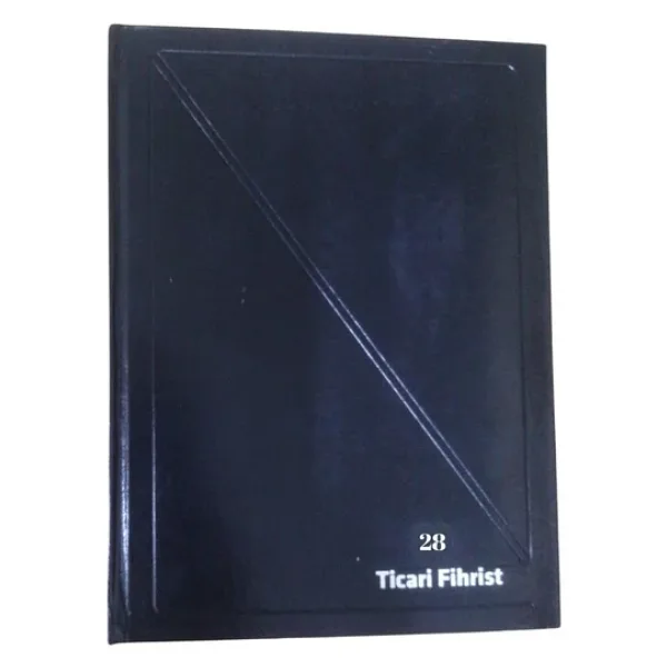 Fihrist Ticari 28li 20x28 Siyah Cilt Bezli 1 Adet Artlantis Ticari Firhist Siyah 20x28