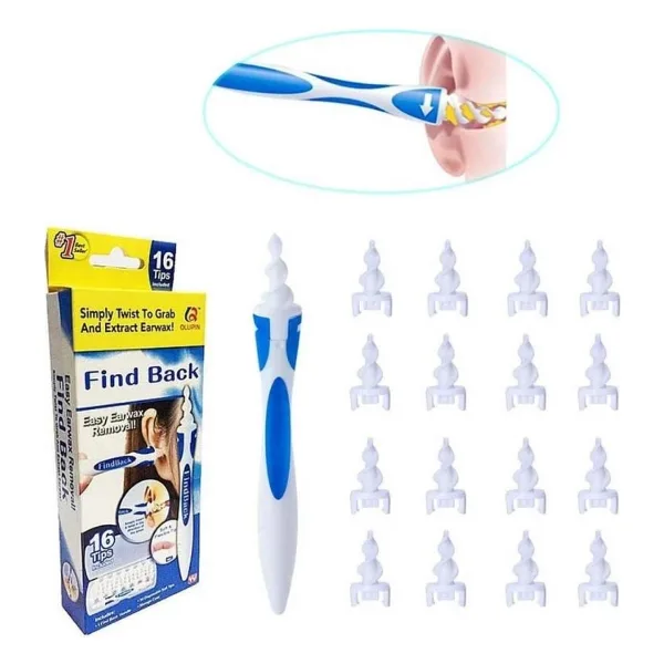 Find Back Pratik Kulak Temizleme Aparatı Silikon Kit Ear Claning - Renkli