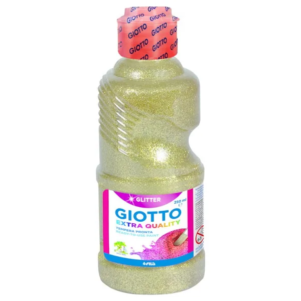 Giotto Glitter Paint 250 ml Altın Simli Boya