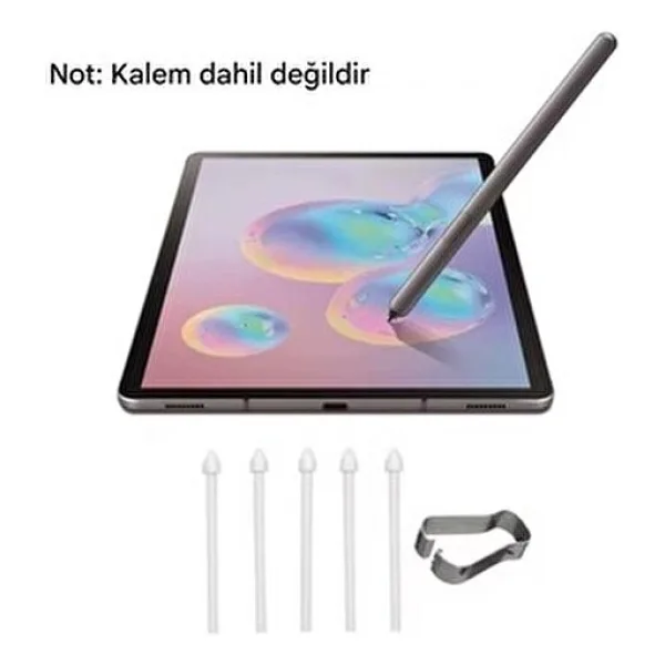 gökmer Samsung Galaxy TabS10/S10 FE/S10Ultra/S10Plus Yedek Kalem Ucu 5 TANE(Ekranı Kirletmez) S PEN UYUMLU