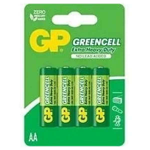 GP GP15G Greencell R6 AA Çinko Kalem Pil 4'lü Blister