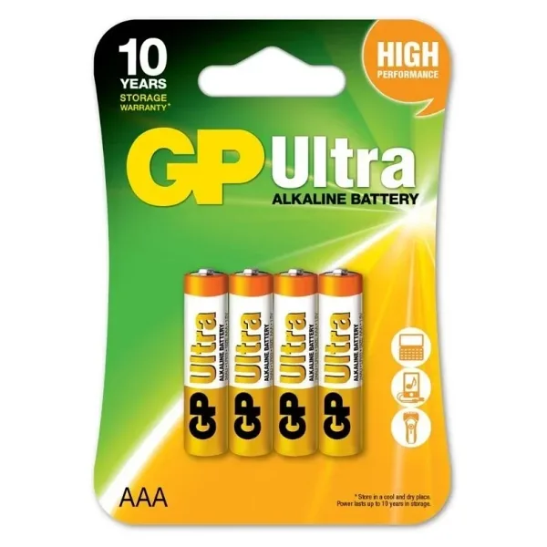 GP LR03 1.5V Ultra Alkalin AAA İnce Kalem Pil 4'lü