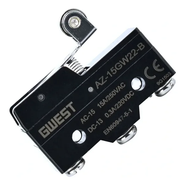 Gwest AZ-15GW22-B Kısa Metal Makaralı Mikro Switch 15A 1NO + 1NC