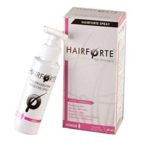 Hairforte %2 Procapil 60 ml Kadın Saç Spreyi