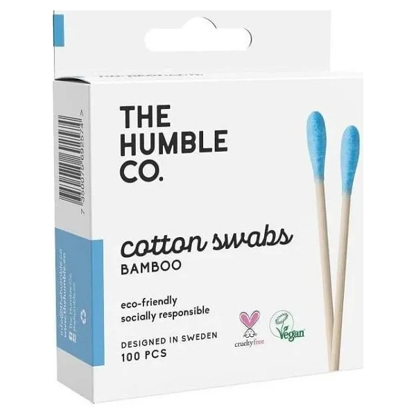 Humble Cotton Swabs Bamboo Mavi Kulak Çubuğu 100 Adet