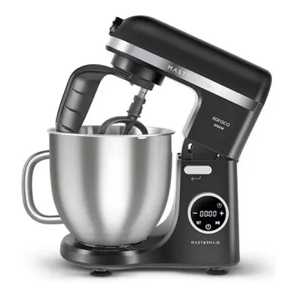 Karaca Mastermaid Chef Ultra D 2000 W Matte Black 7 lt Hamur Yoğurma Makinesi