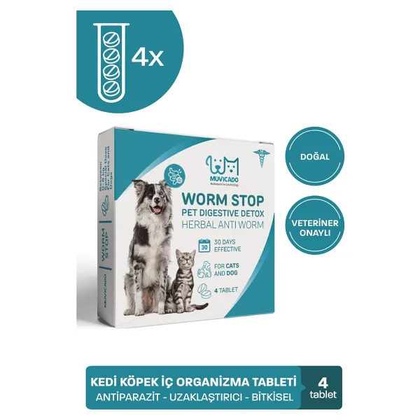 Kedi Köpek İç Parazit Bitkisel Iç Organizma Tableti Destekleyici Ödül Vitamin Tablet ( Köpek Ve Kedi İç Dış Parazit Damlası Değil Tabletidir Dış Parazit İçin Değil İç Parazit İçindir)