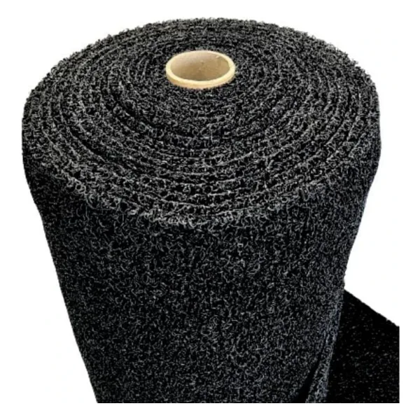 Kıvırcık Kapı Önü Dış Mekan Paspas / Kalınlık : 14 mm. / En : 1.20 M. - Boy : 3 Metre / Siyah