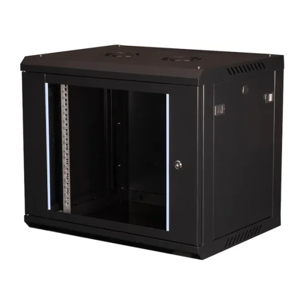 Lande - 9u 19" Duvar Tipi Rack Kabinet Genişlik: 600 Mm Derinlik: 450 Mm Siyah
