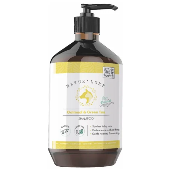 M-Pets Naturluxe Yulaflı ve Yeşil Çaylı 500 ml Köpek Şampuanı