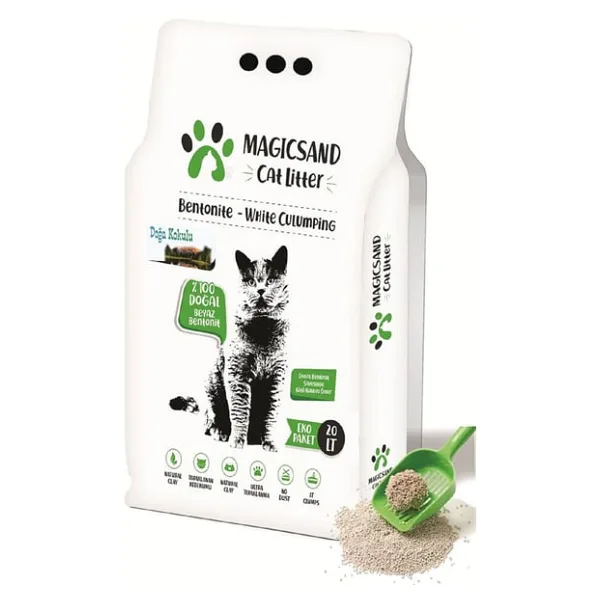 Magicsand Doğa Kokulu 20 lt İnce Taneli Bentonit Kedi Kumu