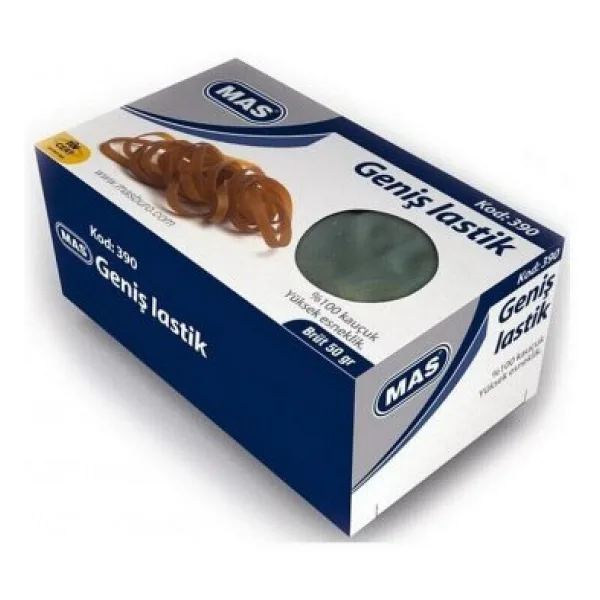 Mas 390 50 gr Geniş Lastik Kutu