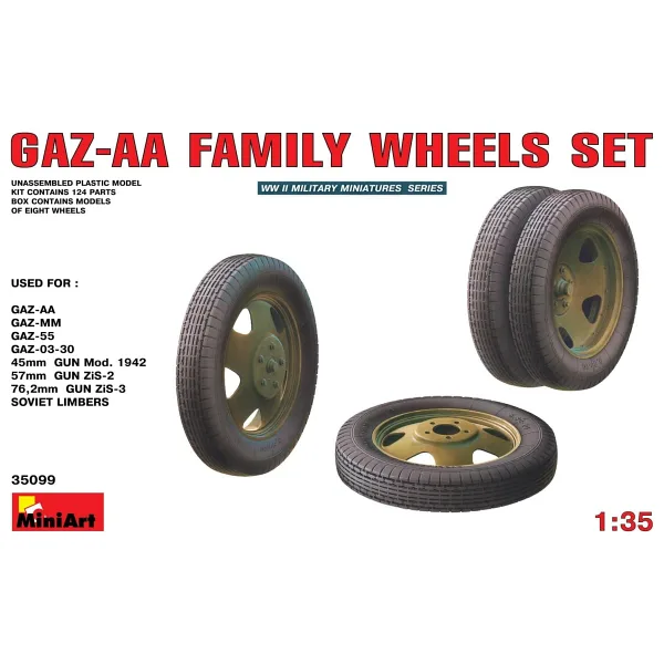 Miniart 35099 - Gaz-AA Family Wheels set