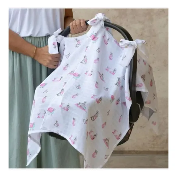Müslin Puset Örtüsü - Bebe Lapin Rose