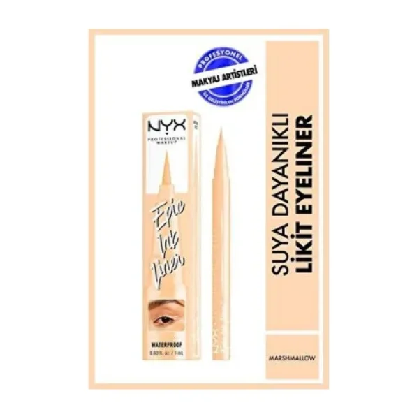 NYX Professional Makeup Epic Ink Liner Waterproof Marshmallow Eyeliner