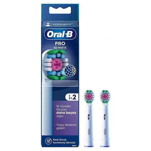 Oral-B 3D White 2'li Diş Fırçası Başlığı