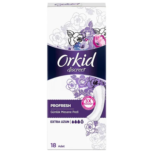 Orkid Discreet Profresh Extra Uzun 18'li Günlük Mesane Pedi