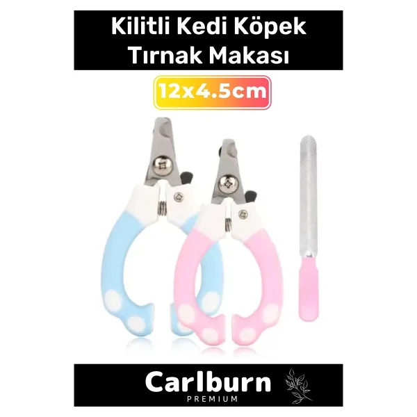 Özel Üretim Güvenlik Kelepçeli Pratik Taşınabilir Evcil Hayvan Kilitli Kedi Köpek Tırnak Makası
