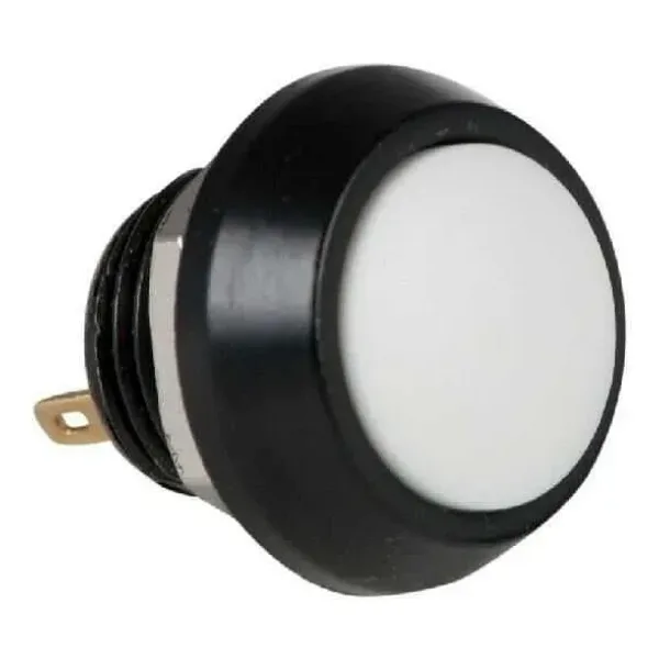 PBS-33B 12mm Push Buton - Beyaz