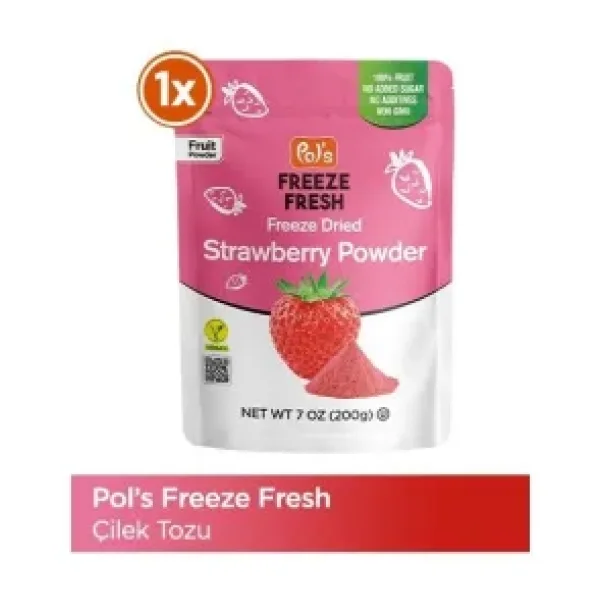 Pol's Freeze Fresh Çilek Tozu 200 gr