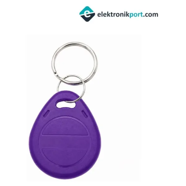 RFID Tekrar Yazılabilir Keyfob Mor 125 Khz EM4305 T5577 Anahtarlık Göstergeç Writable Tag