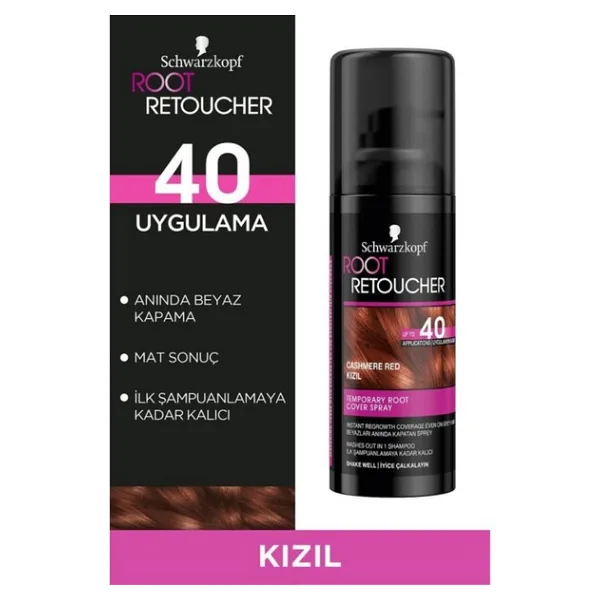 Schwarzkopf Beyazları Anında Kapatan Sprey Boya Kızıl 120 Ml