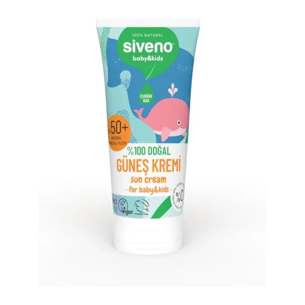 Siveno Doğal 50 ml 50 Faktör Bebek Güneş Kremi