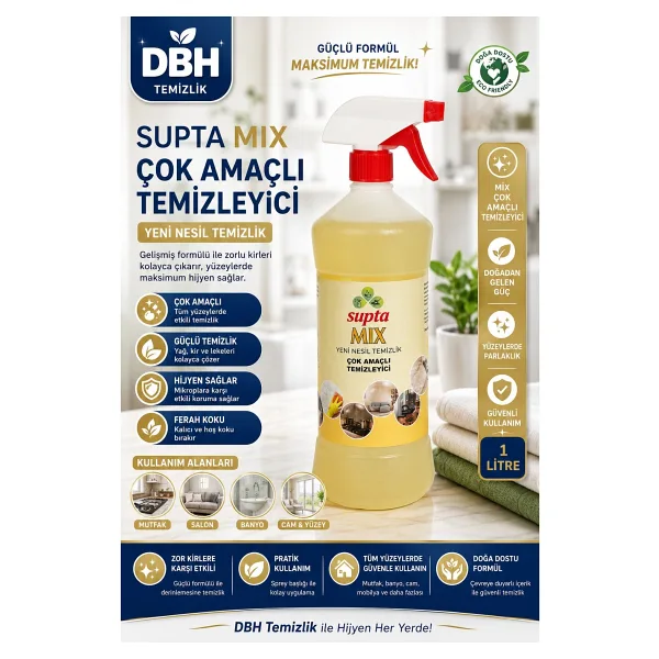 Supta Mix Çok Amaçlı Temizleyici 1 lt