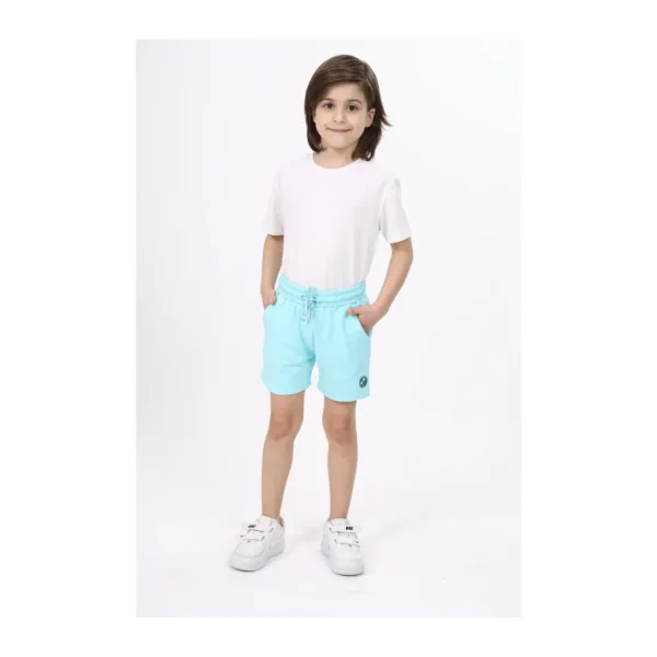 Toontoy Erkek Çocuk Baskılı Şort - Su Yeşili - 2 Yaş