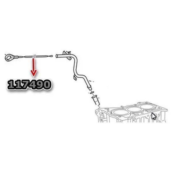 Toyota Yaris Yağ Çubuğu (2005-2017) 1.0, 1.3 117490