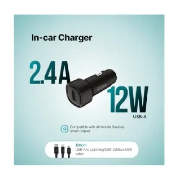Ttec SmartCharger 2CKS30TS 12 W 3in1 Kablolu Hızlı Araç Şarj Aleti