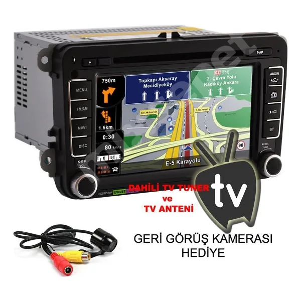 Tvet Jetta 2013 Android Navigasyon Dvd Teyp Double Multimedya