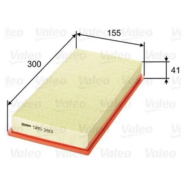 VALEO 585293 HAVA FİLTRESİ GOLF V (1K1) 1.4 FSI-POLO (9N_) 1.4 FS