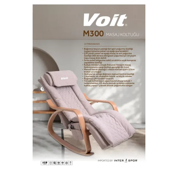 Voit M300 Sandalye Tipi Krem Masaj Koltuğu