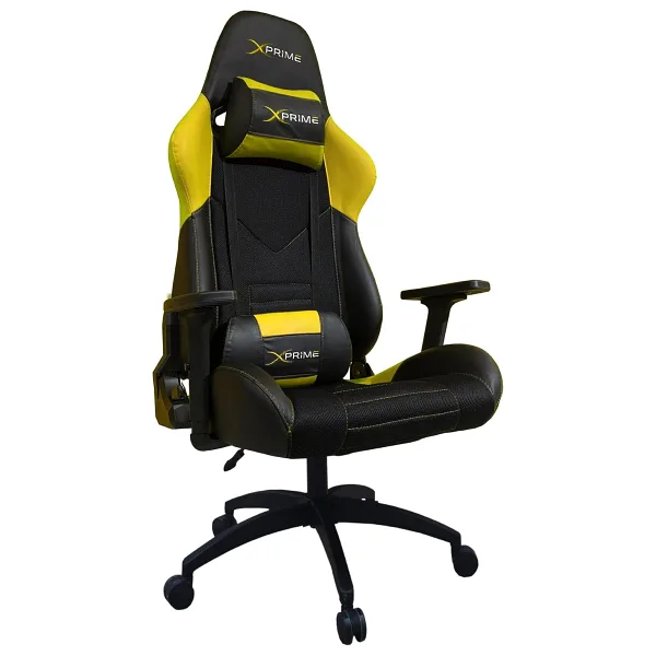 XPrime King Fabric Sarı Oyuncu Koltuğu