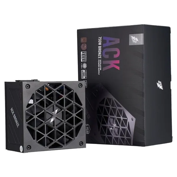 1ST PLAYER ACK 750W 80+ BRONZE AKTİF PFC 14CM FAN 5 YIL GARANTİLİ SİYAH GÜÇ KAYNAĞI