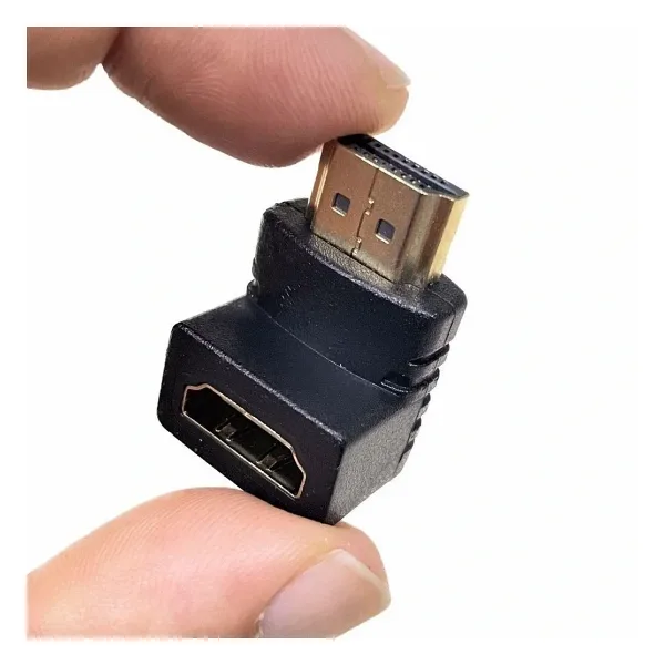90° HDMI to HDMI Erkek-Dişi (M2F) Dönüştürücü Çevirici