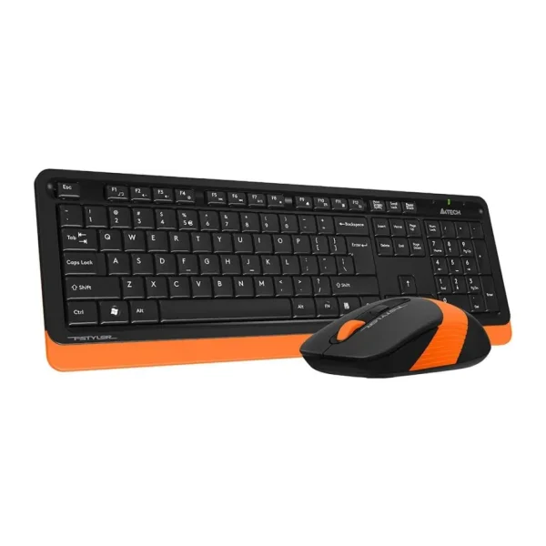 A4 Tech FG1010 Siyah-Turuncu Q Kablosuz Klavye Mouse Seti