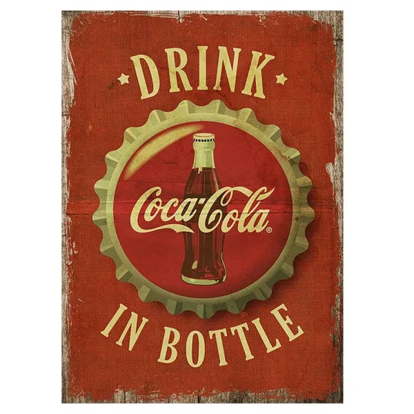 Bedeko Drink Coca Cola İn Bottle Art Mdf Poster