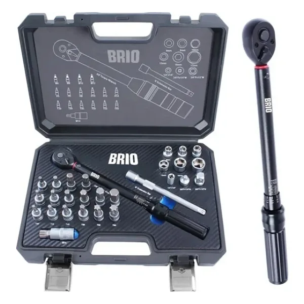 Brio Tork Anahtarı 3/8 5-60nm 27 Parça Siyah