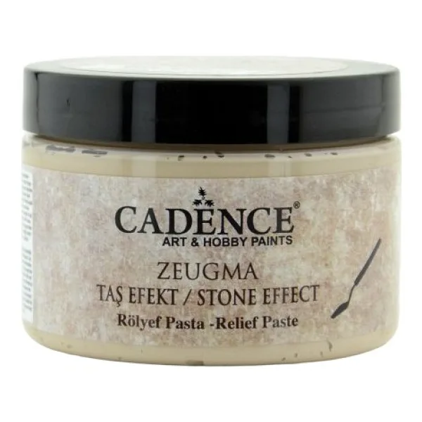Cadence ZE-110 Zeugma Taş Efekt Su Bazlı Rölyef Pasta 150 ml Çok Amaçlı Kullanım için