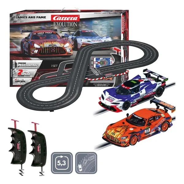 Carrera GO Evolution Flames and Fame UK plug Yarış Seti 20025245